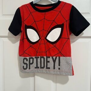 Marvel Red and Black Spiderman Shirt.